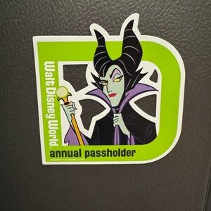 Disney Maleficent Green and Purple Sticker